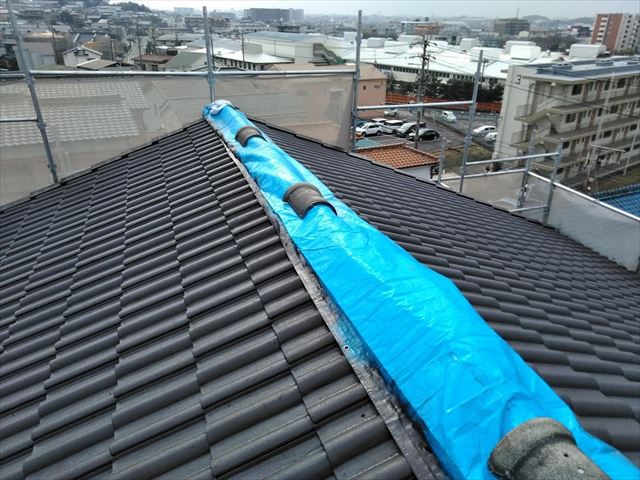 セメント瓦の塗装