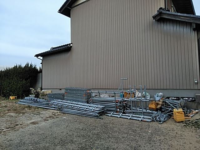 漆喰、庇板金、雨樋交換