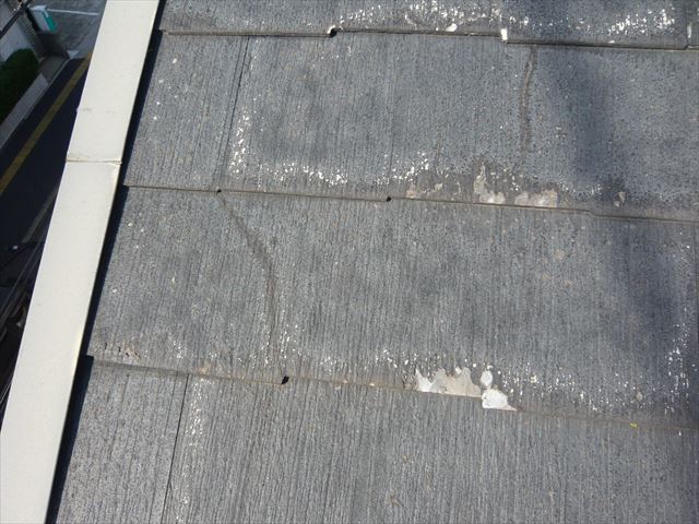 スレートのひび割れ