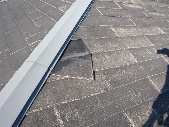 スレートの割れ