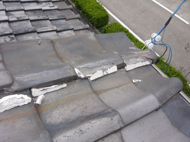 瓦のズレの直した後