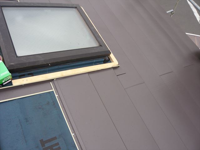天窓廻りの加工