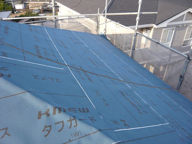コンパネ・ルーフィング後