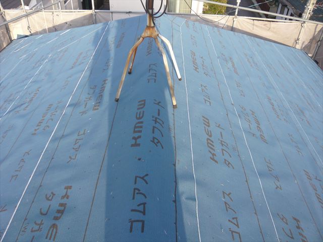 コンパネ・ルーフィング後