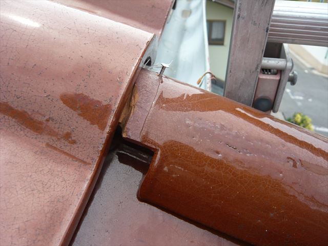 ケラバ瓦のズレ