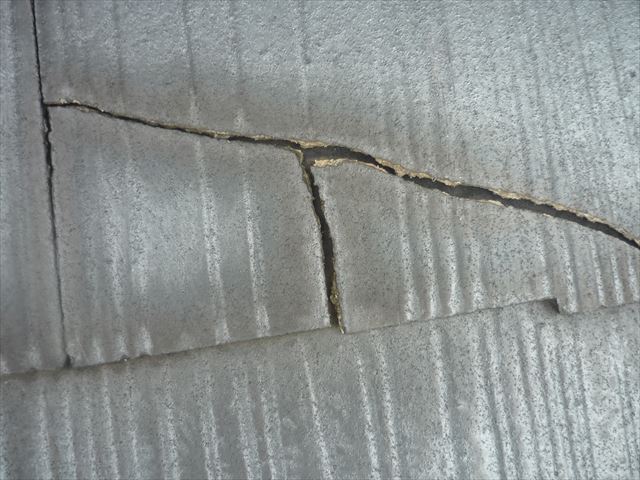 スレートの割れ