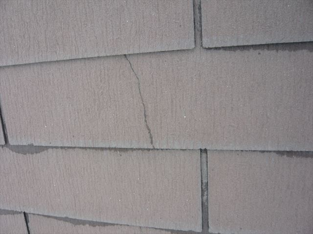 スレートの割れ