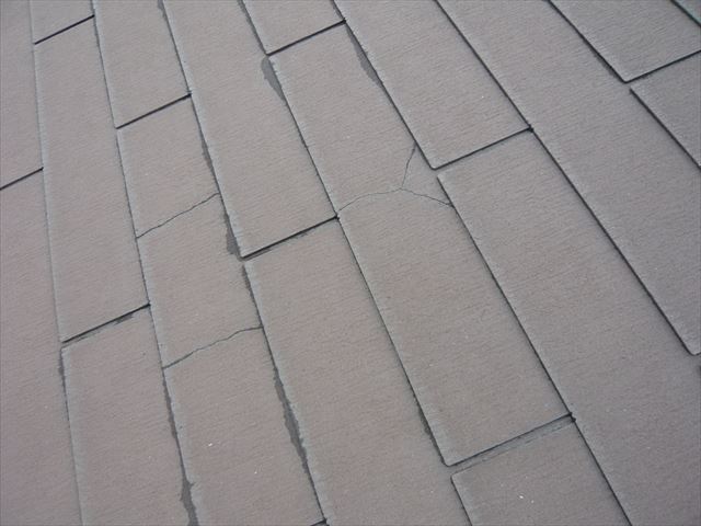 スレートの割れ