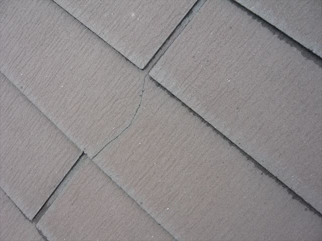 スレートの割れ