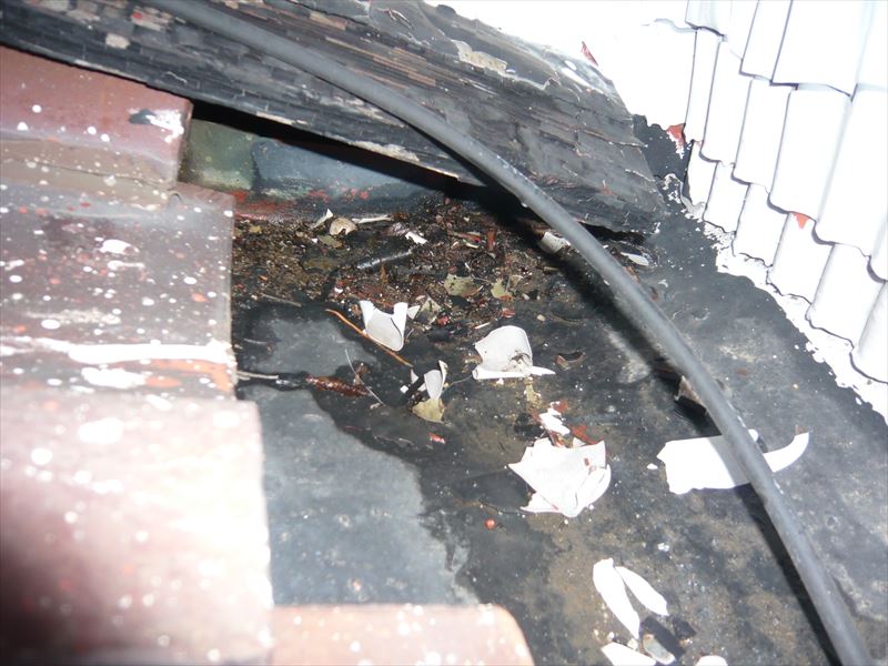 壁との取り合い部分