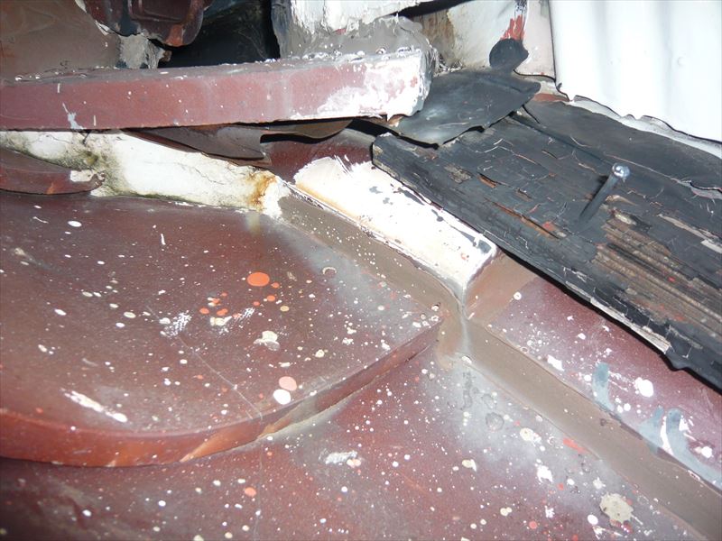 壁との取り合い部分