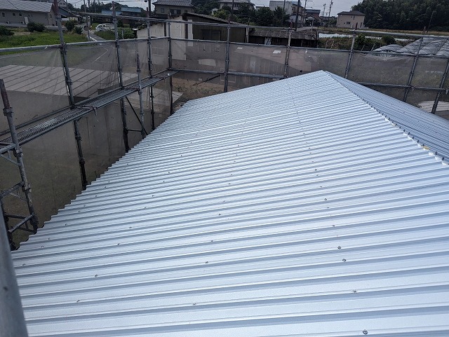 美しくなった屋根