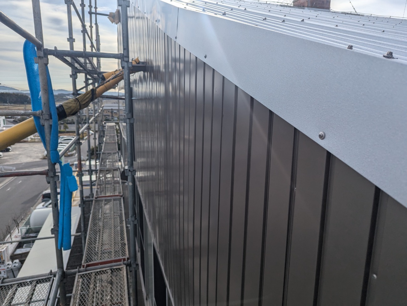 ケラバ部分の施工後の様子