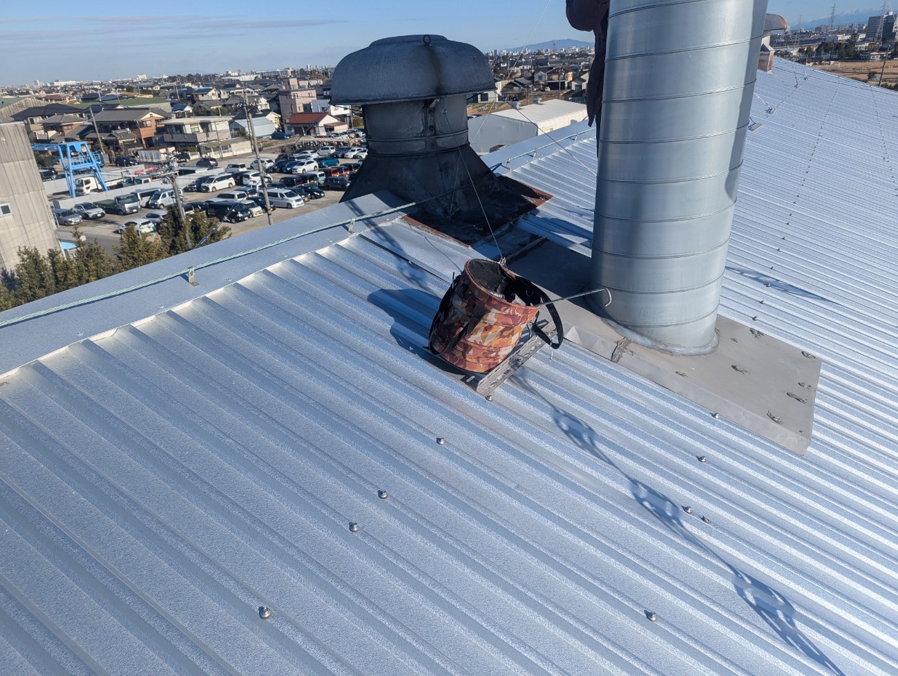 施工後の屋根の様子