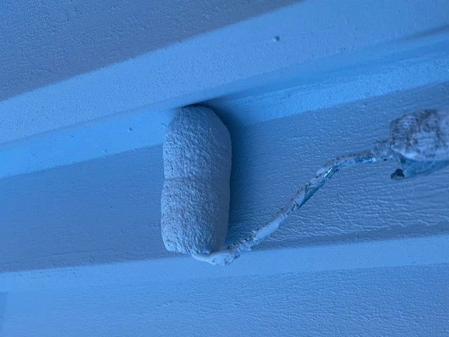 ガイナを重ね塗りしている様子