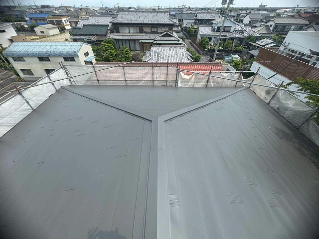 名古屋市緑区　補修工事を終えた棟板金