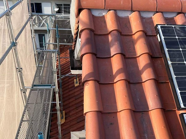 ケラバ部分もきれいになった状態