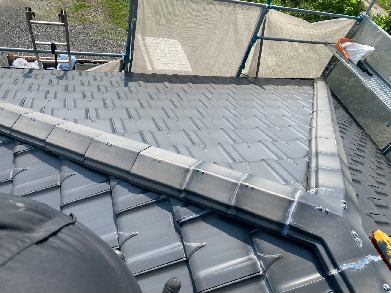 日進市　棟部の施工完了