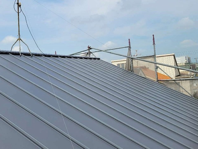 リフォーム後のガルバリウム屋根
