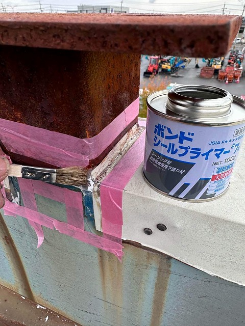 名古屋市緑区　倉庫の塗料