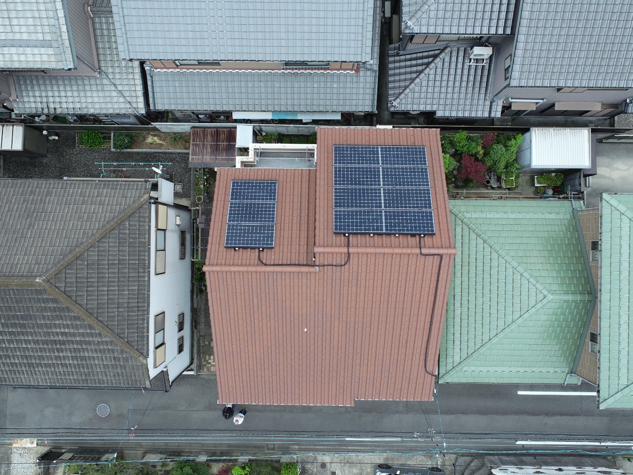 名古屋市　屋根全体をドローンでチェック