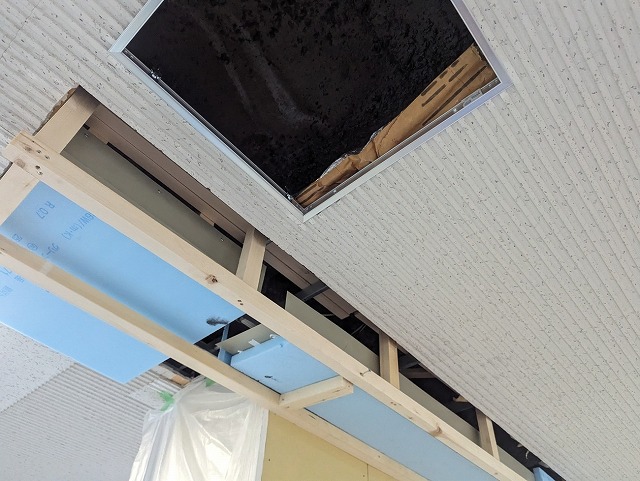 名古屋市緑区　会社の導水工事の様子