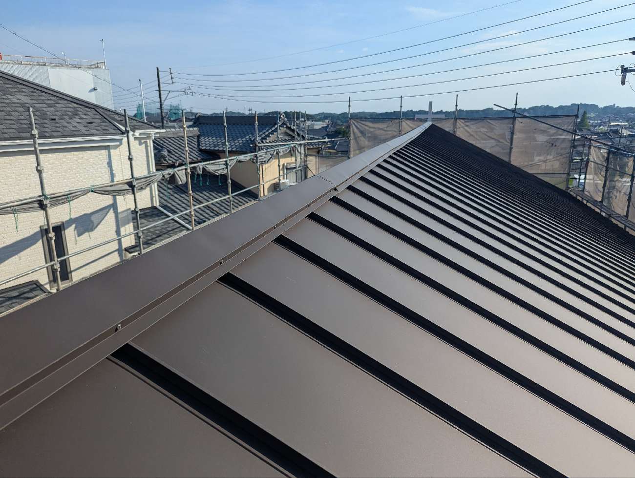 東郷町　棟部分の施工完了