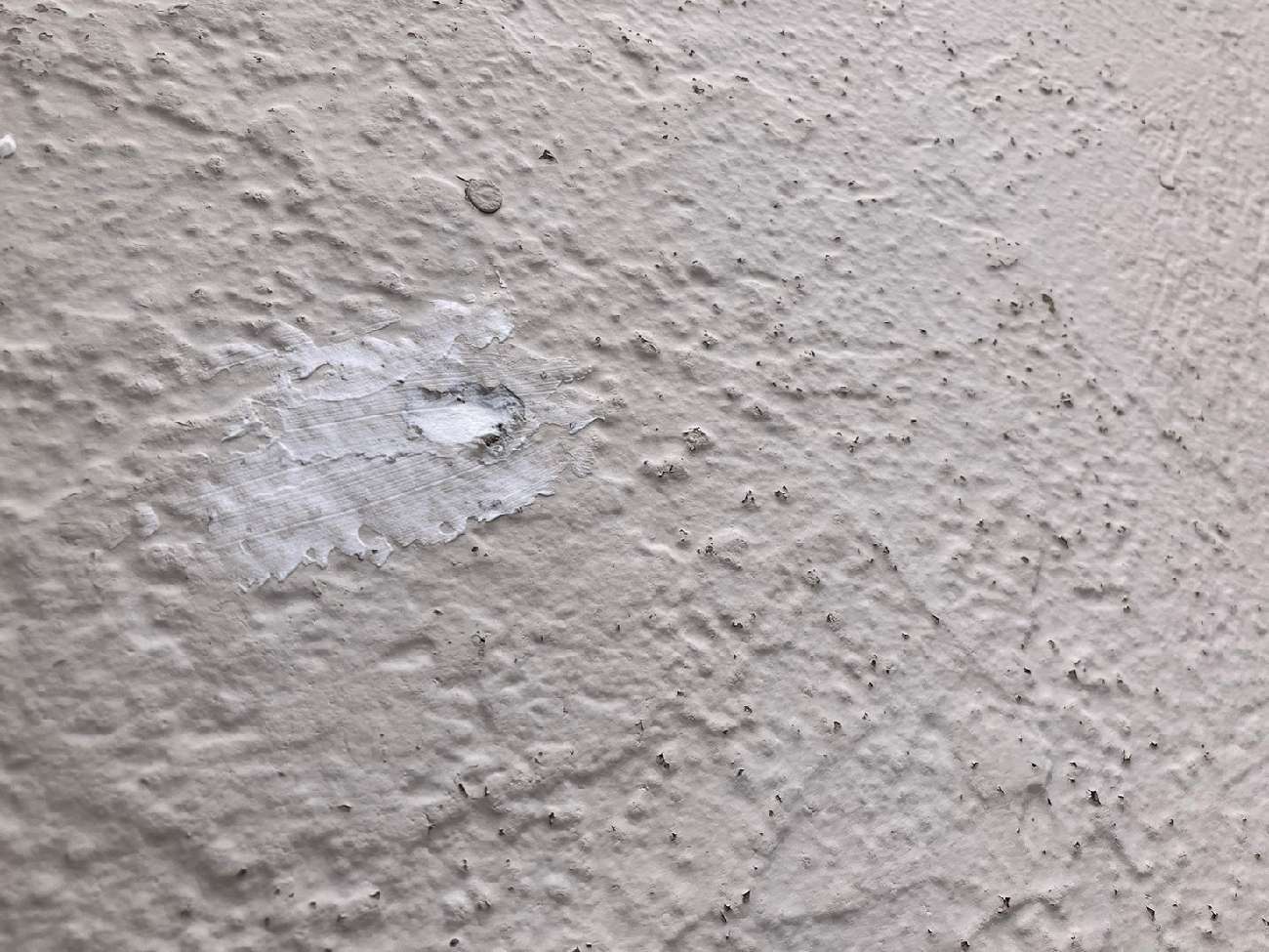 ビス頭にパテを充填