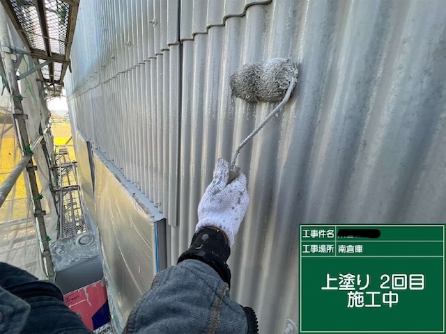「ファインパーフェクトトップ」を用いた上塗り