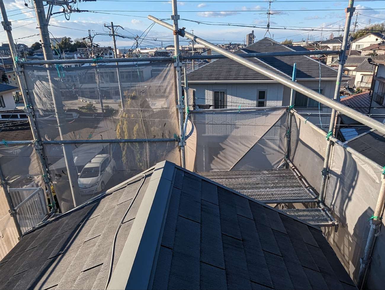 仮設足場の設置