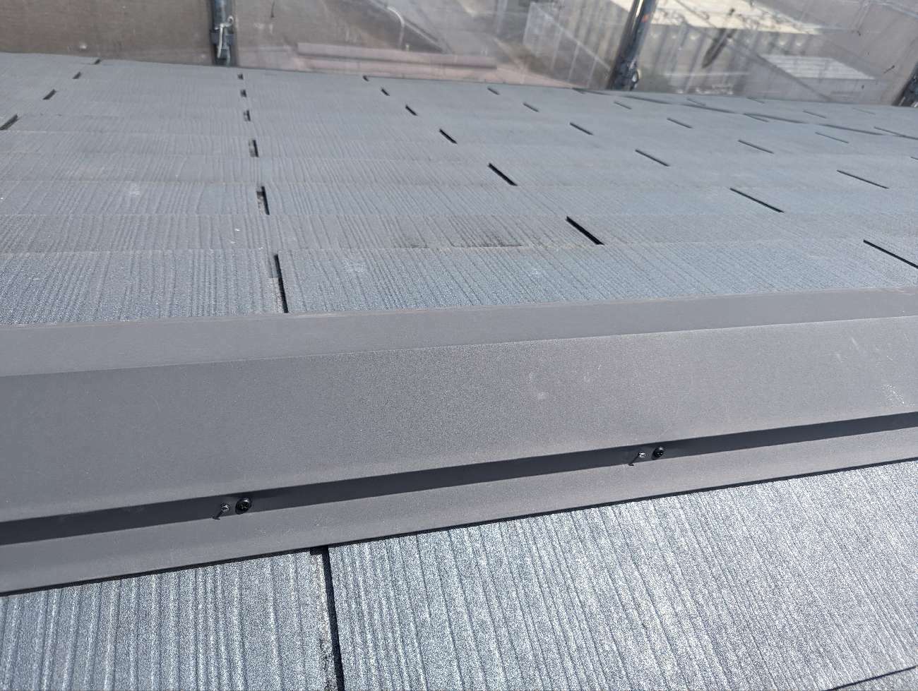 きれいになった棟板金