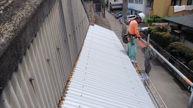 工場屋根カバー