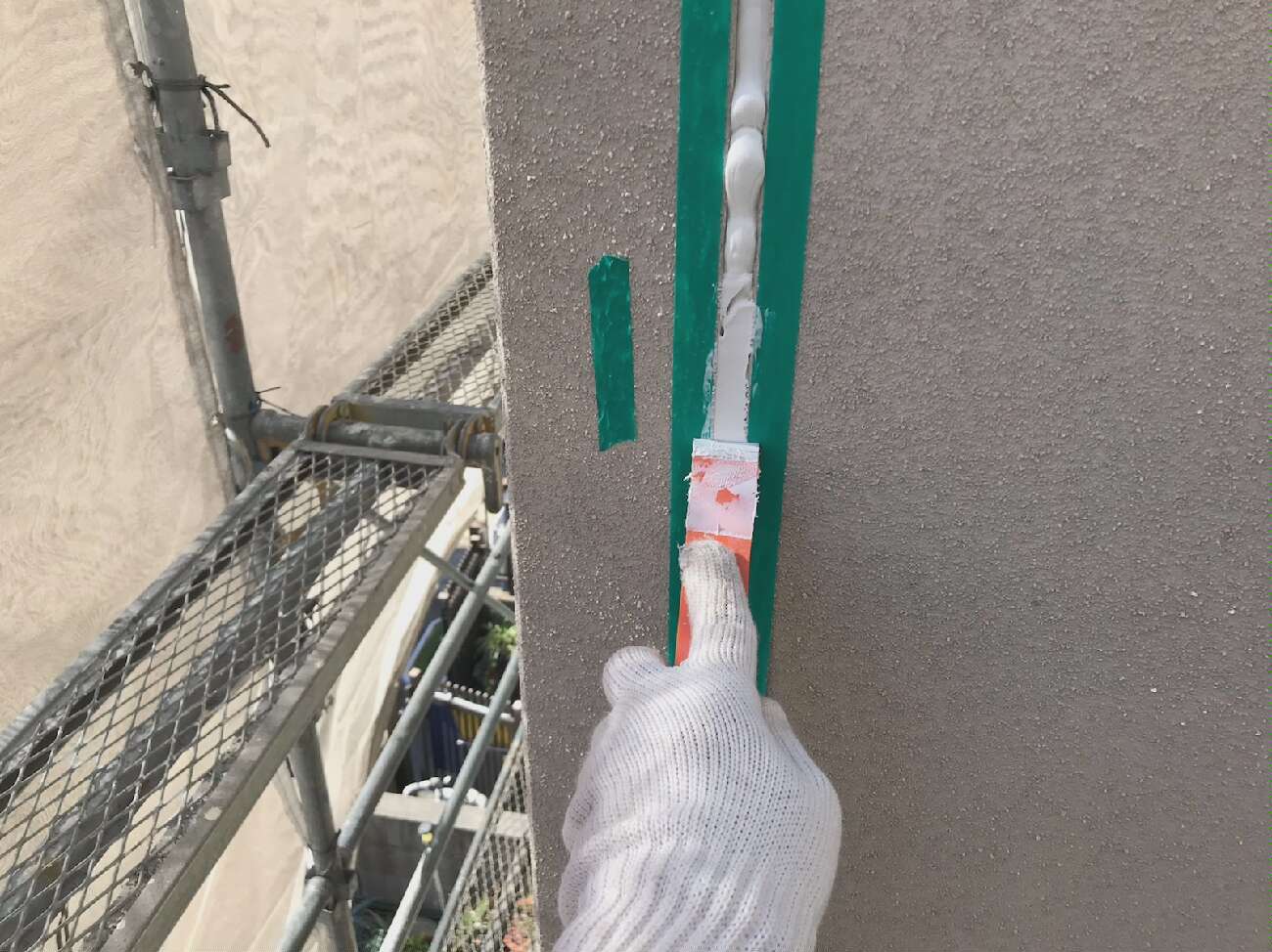 ヘラ仕上げ