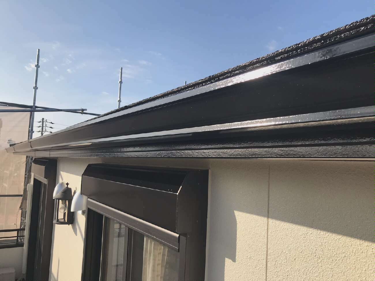 雨樋の塗装工事