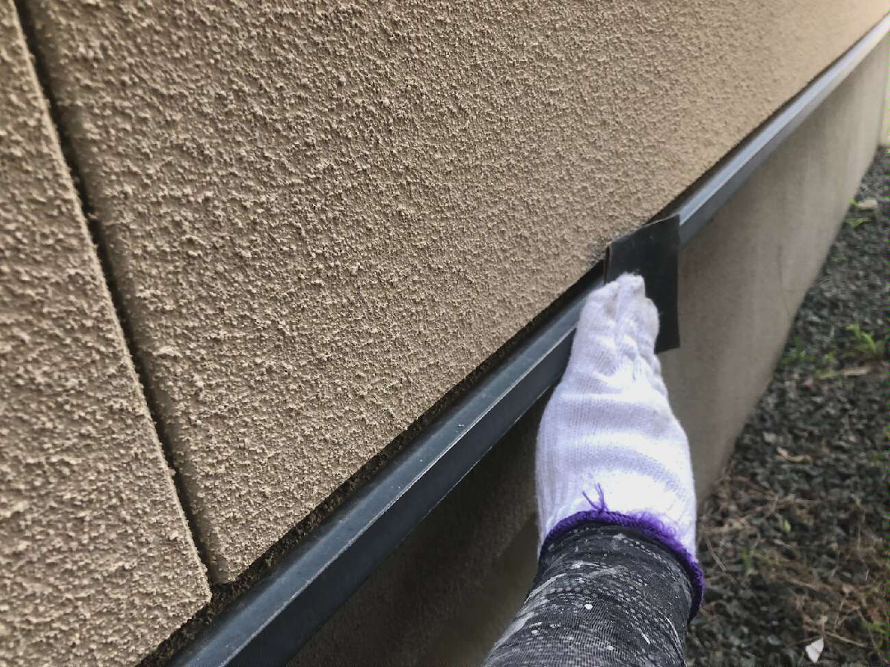 水切りのケレン作業