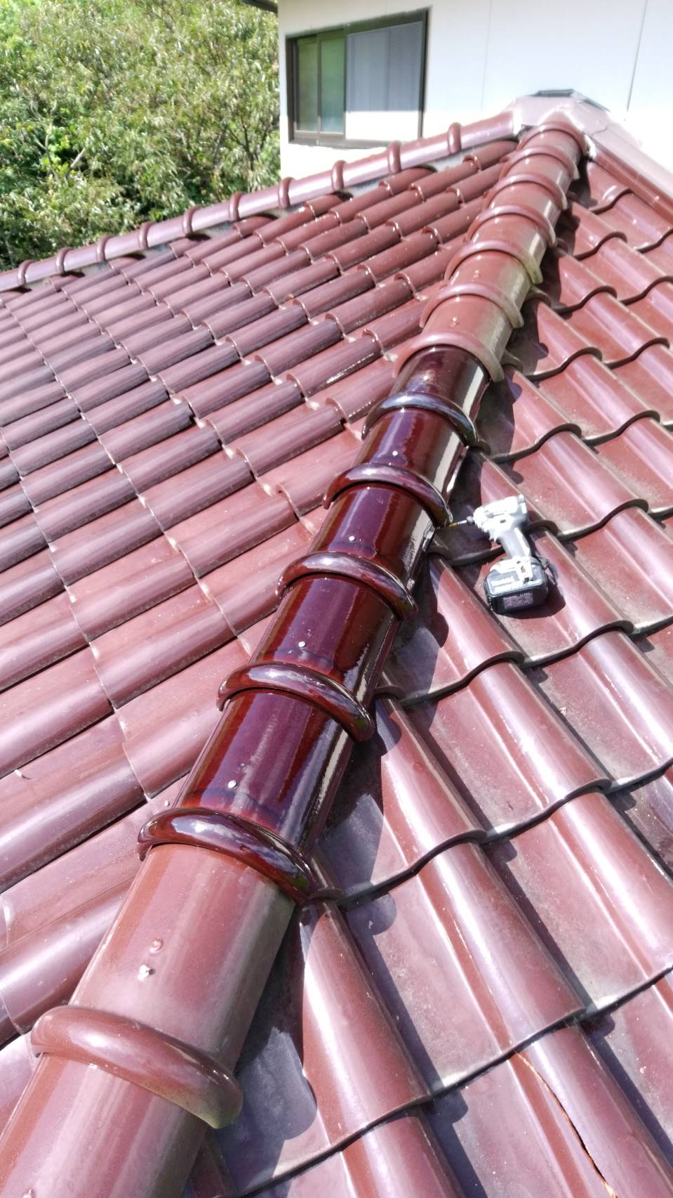 屋根瓦補修工事取り替え