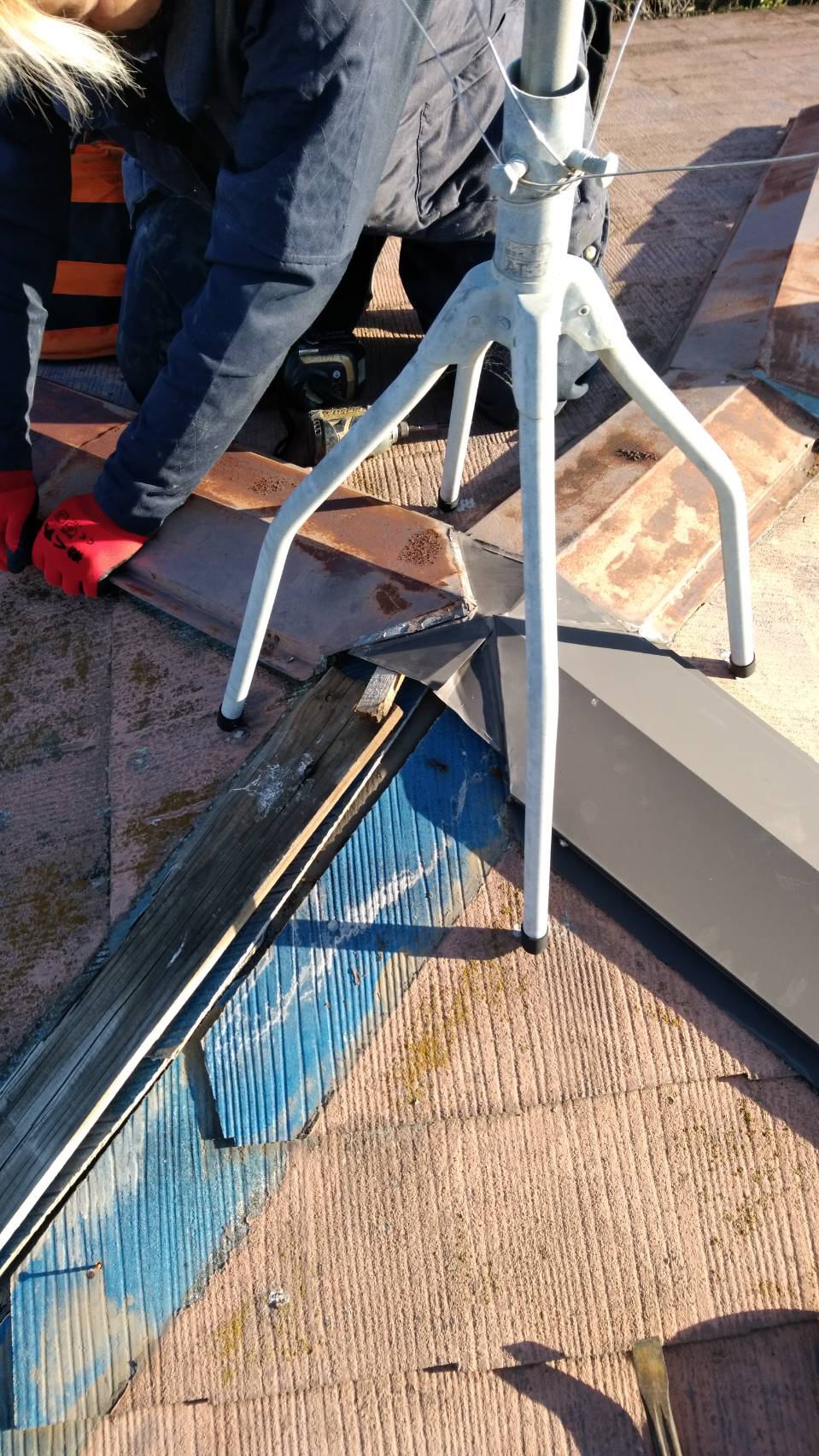 清水区折戸屋根板金修理