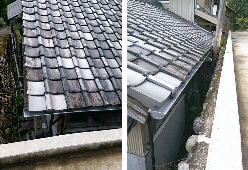 瓦とトイの修理