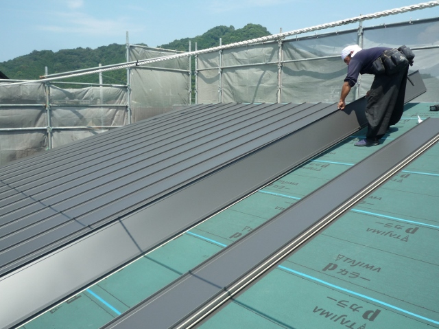 駿東郡清水町・屋根ガルバリウム鋼板