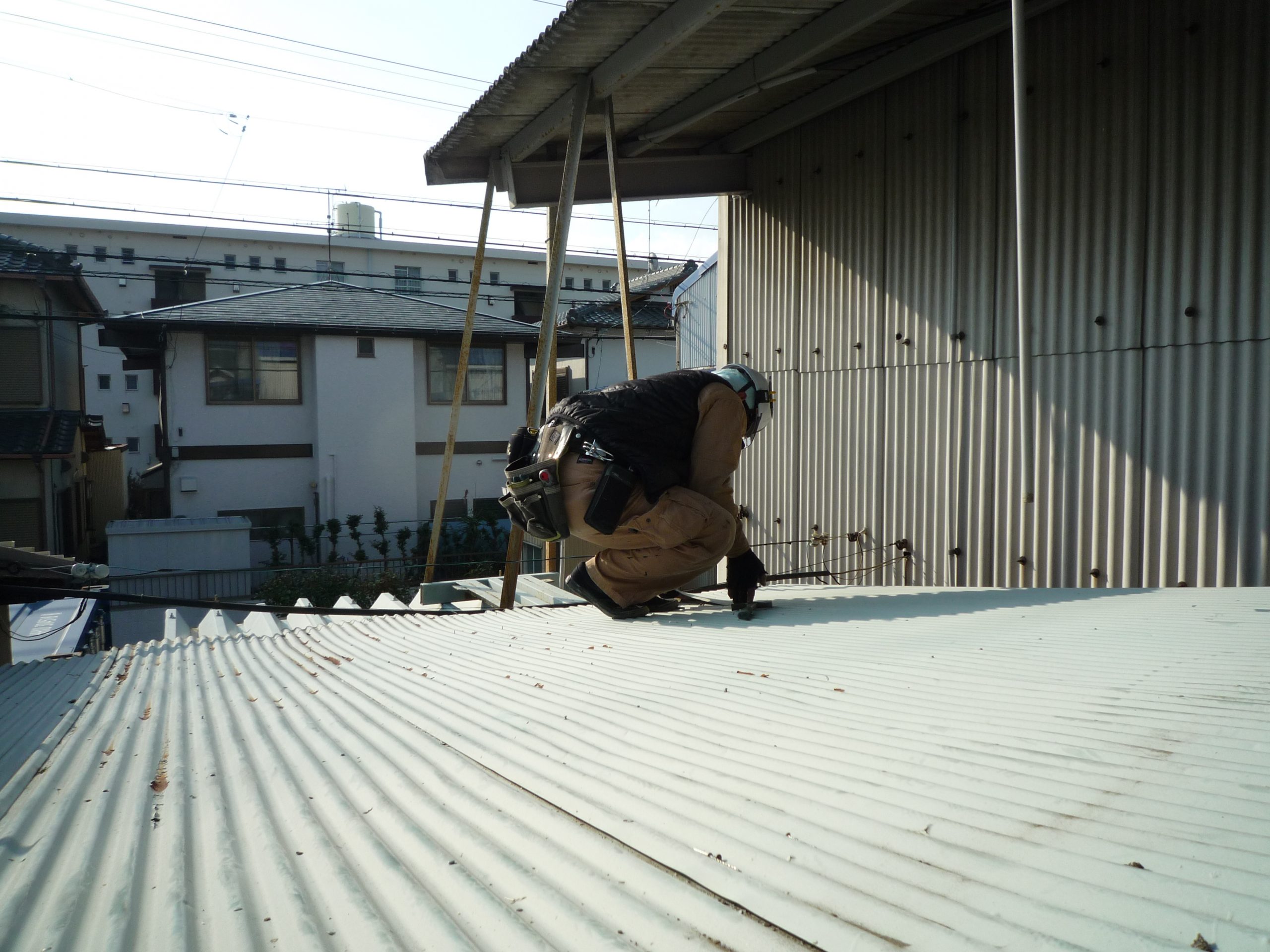 屋根トタンのカバー工法