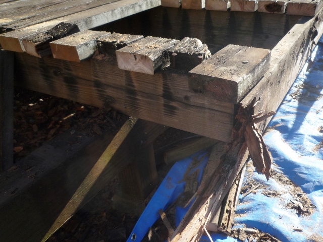 ウッドデッキ改修