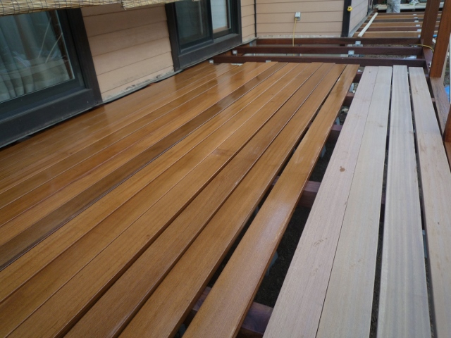 ウッドデッキ工事塗装