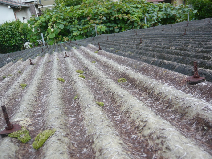 倉庫屋根庇現況