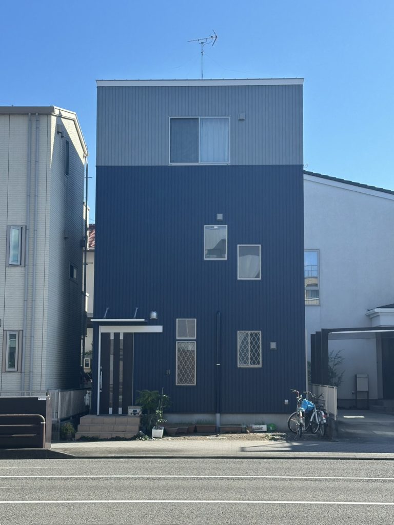 完成した外壁全景