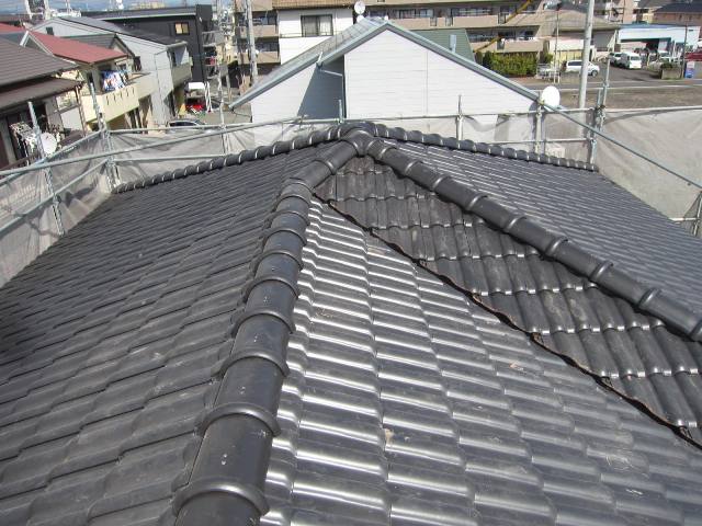 屋根瓦施工・静岡市