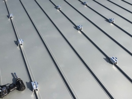 藤枝市大洲でソーラーパネル設置工事