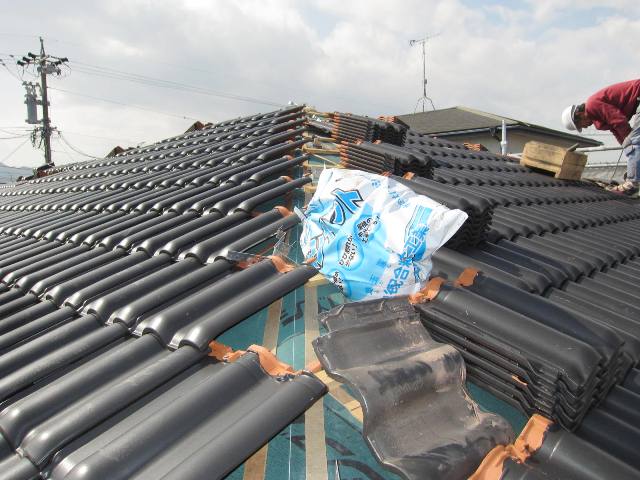 屋根瓦施工・静岡市