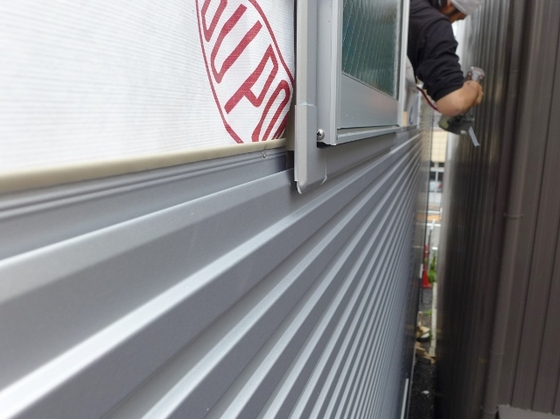 外壁ガルバリウム鋼板施工