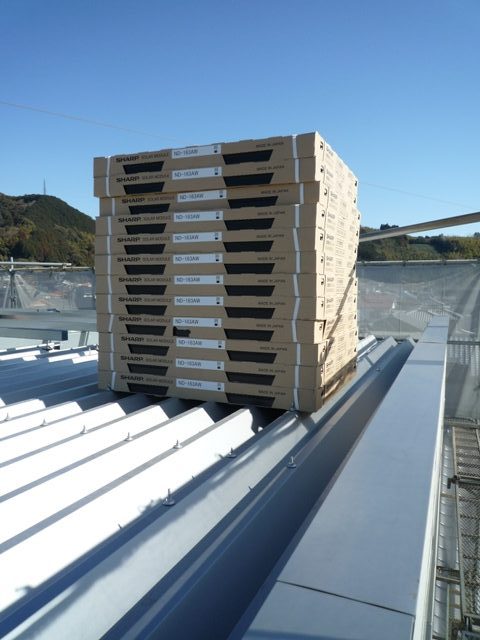 屋根折半工事・ソーラーパネル