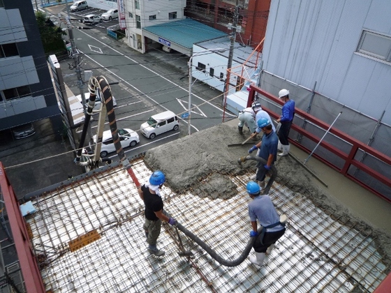 沼津市４階建て・屋上工事